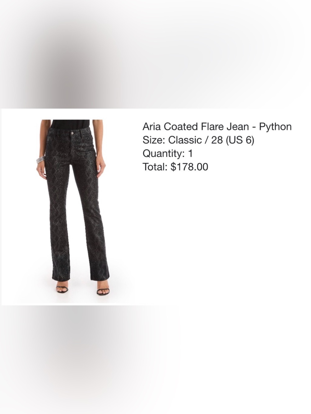 Noli Python-Print Coated Pant NEW
